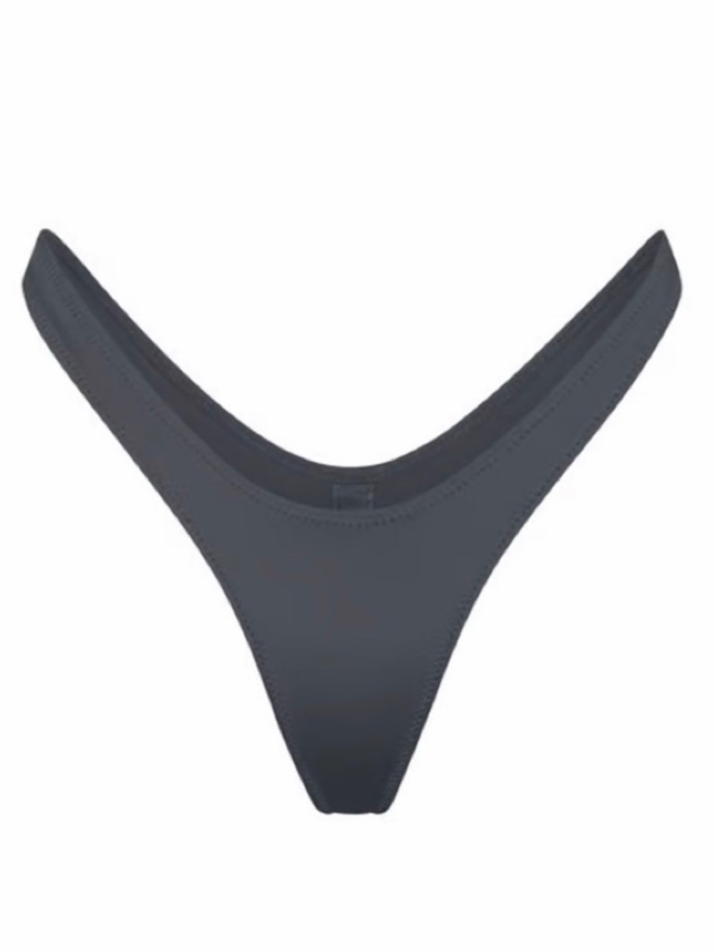 NWT SKIMS SWIM MICRO TANGA BIKINI BOTTOM NWT GUNMETAL 4X